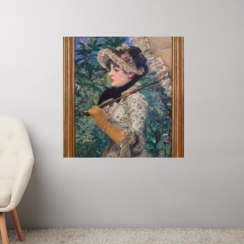 Jeanne Spring  By douard Manet Wall Decal