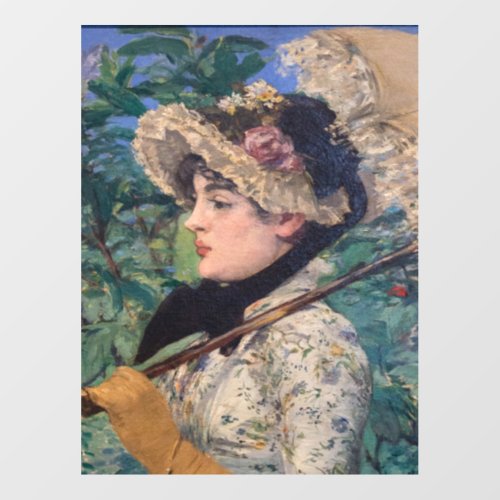 Jeanne Spring  By douard Manet Wall Decal