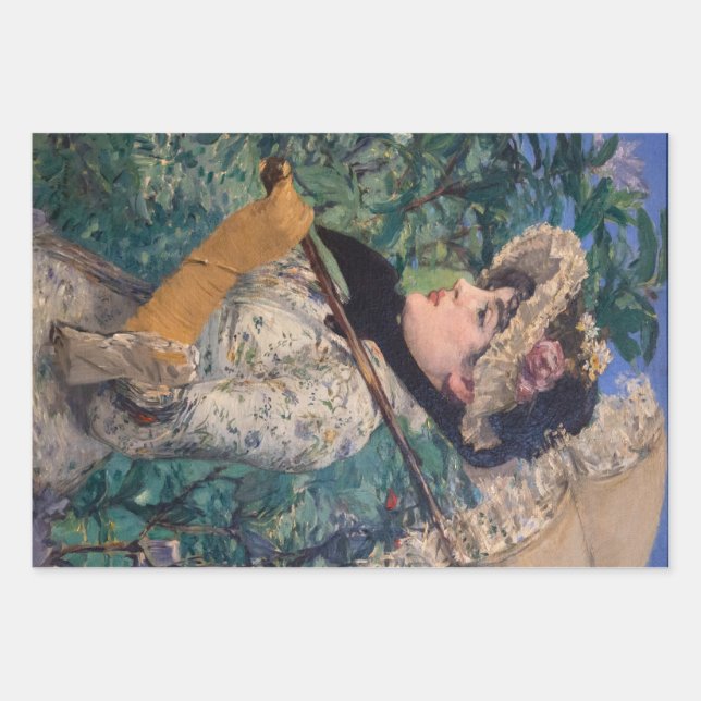 Jeanne (Spring)  By Édouard Manet Wrapping Paper Sheets (Front)
