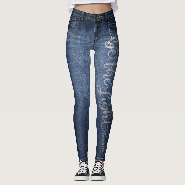 Jeans | Be The Light All-Over Print Leggings (Front)