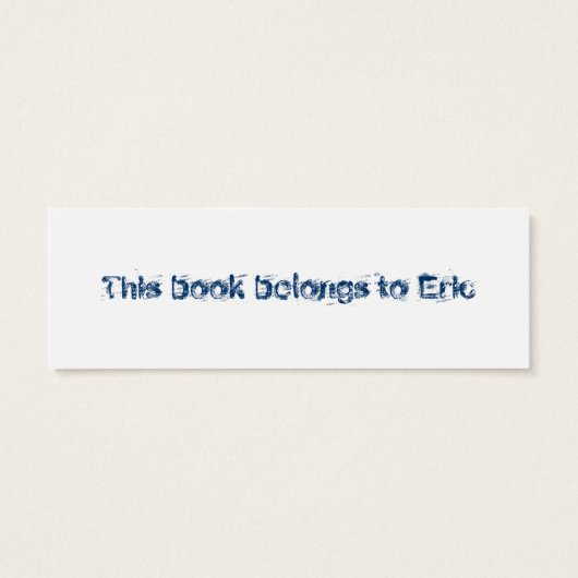 Jeans Bookmark (Back)