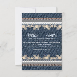 Jeans Denim Style Invitation