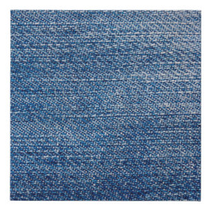 Jeans fabric denim structure blue faux canvas print