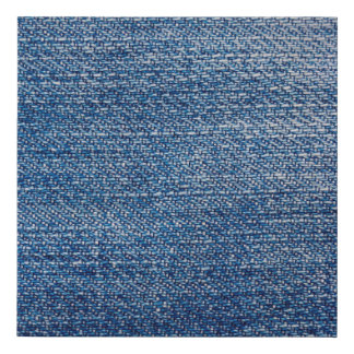 Jeans fabric denim structure blue faux canvas print