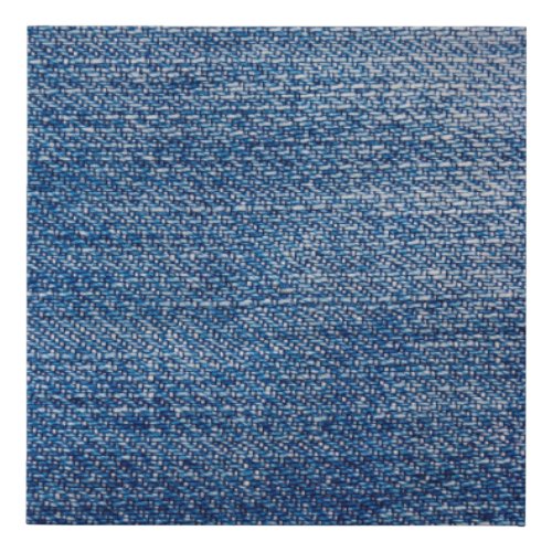 Jeans fabric denim structure blue faux canvas print