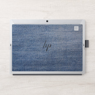 Jeans-fabric-denim-structure-blue HP Laptop Skin