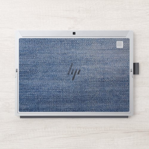 Jeans_fabric_denim_structure_blue HP Laptop Skin
