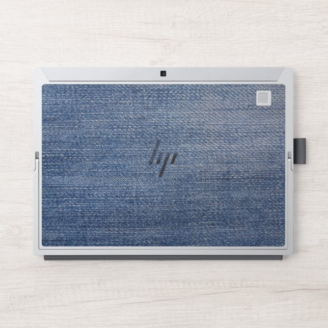 Jeans-fabric-denim-structure-blue HP Laptop Skin (Front)