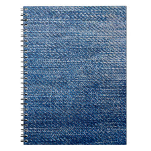 Jeans fabric denim structure blue notebook