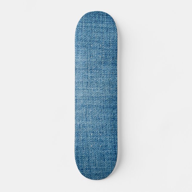 Jeans fabric texture skateboard deck (Front)