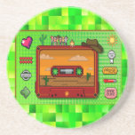 Jeans games pixel art. coaster