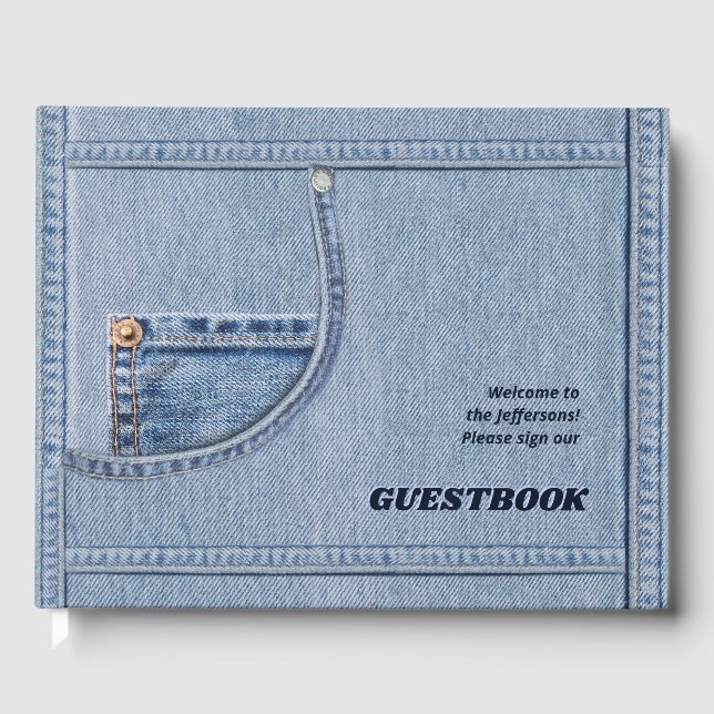 Jeans Guestbook w/out your name(s) (Front)