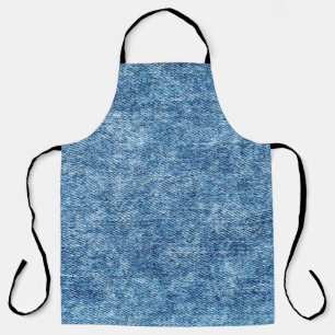 Jeans in acid wash blue. Denim background, texture Apron