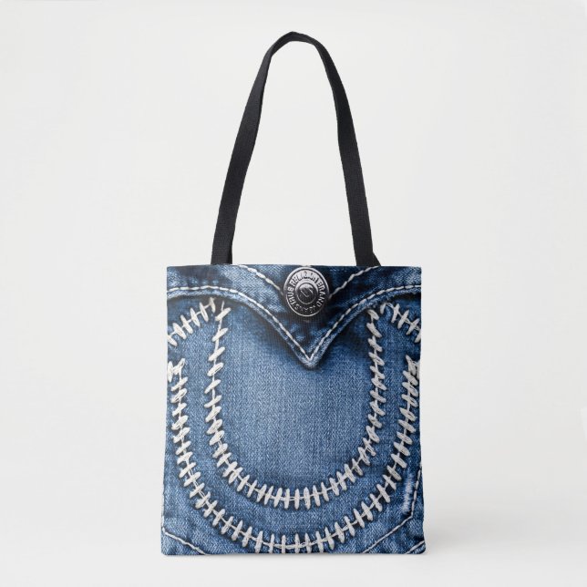 Jeans Pocket Tote Bag (Front)