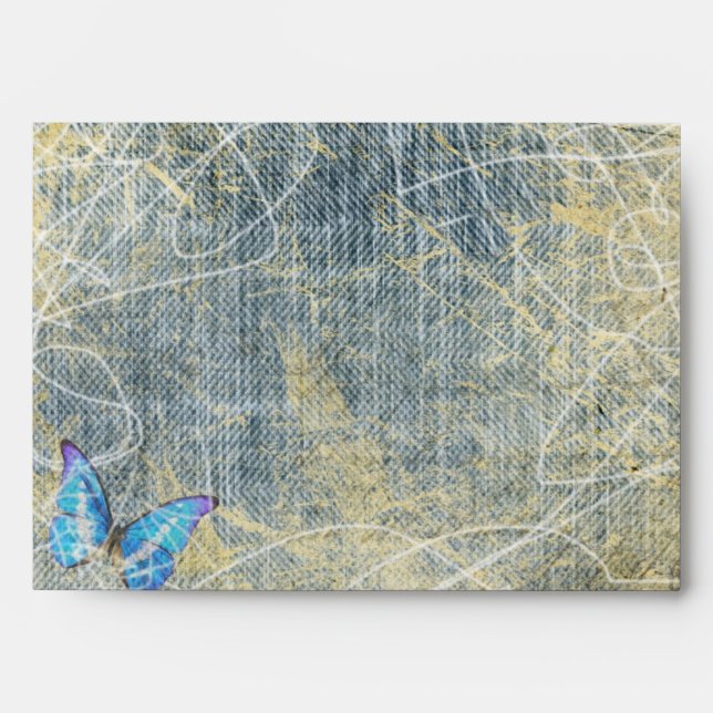 JEANS ROSES & BUTTERFLIES Custom Envelope (Front)