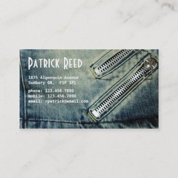 Jeans - Style D Business Card by fireflidesigns at Zazzle