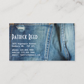 Jeans - Style E Business Card by fireflidesigns at Zazzle
