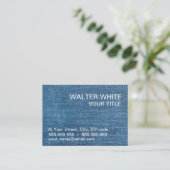 Jeans texture business card (Standing Front)