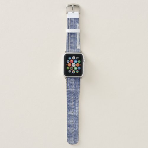 Jeans texture denim background apple watch band