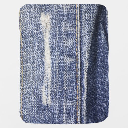 Jeans texture denim background baby blanket