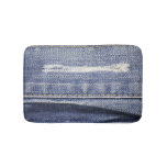 Jeans texture: denim background. bath mat