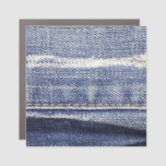 Jeans texture: denim background. car magnet