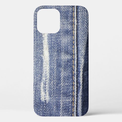 Jeans texture denim background iPhone 12 case