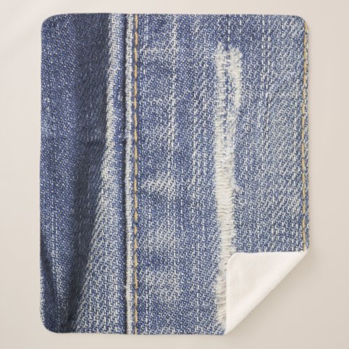 Jeans texture denim background sherpa blanket