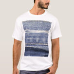 Jeans texture: denim background. T-Shirt