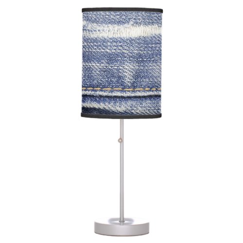 Jeans texture denim background table lamp