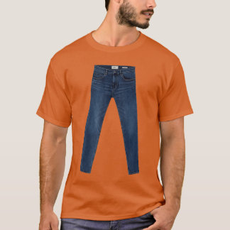 Jeansee Pair of Blue Denim Jeans Quirky Funny Yes T-Shirt