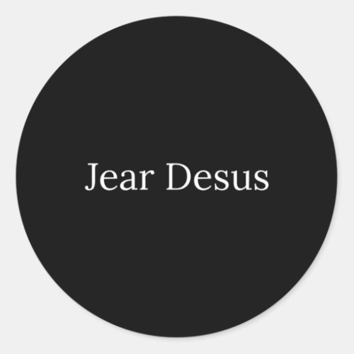 Jear Desus Online Classic Round Sticker