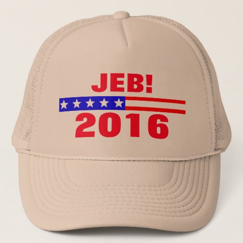Jeb 2016 Presidential Election Campaign Trucker Hat