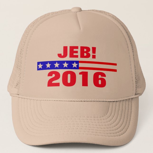 Jeb 2016 Presidential Election Campaign Trucker Hat (Front)