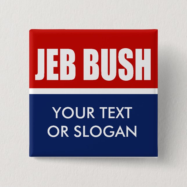 JEB BUSH 2012 PINBACK BUTTON (Front)