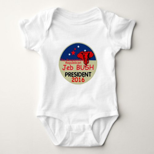 Jeb Bush 2016 Baby Bodysuit