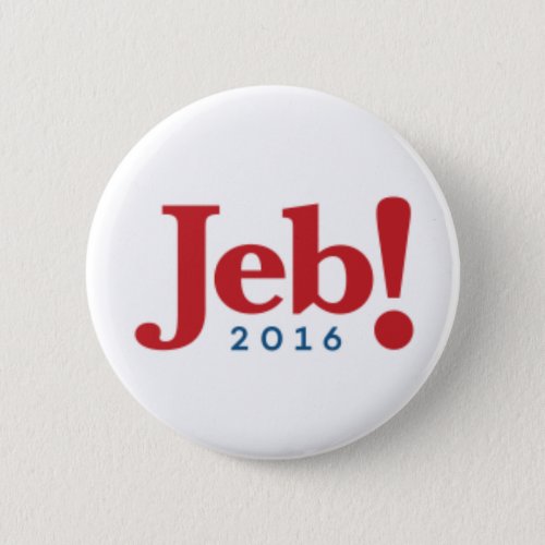 Jeb Bush 2016 Campaign Button _ 225 Round