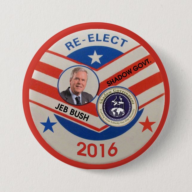 Jeb Bush 2016 Pinback Button (Front)