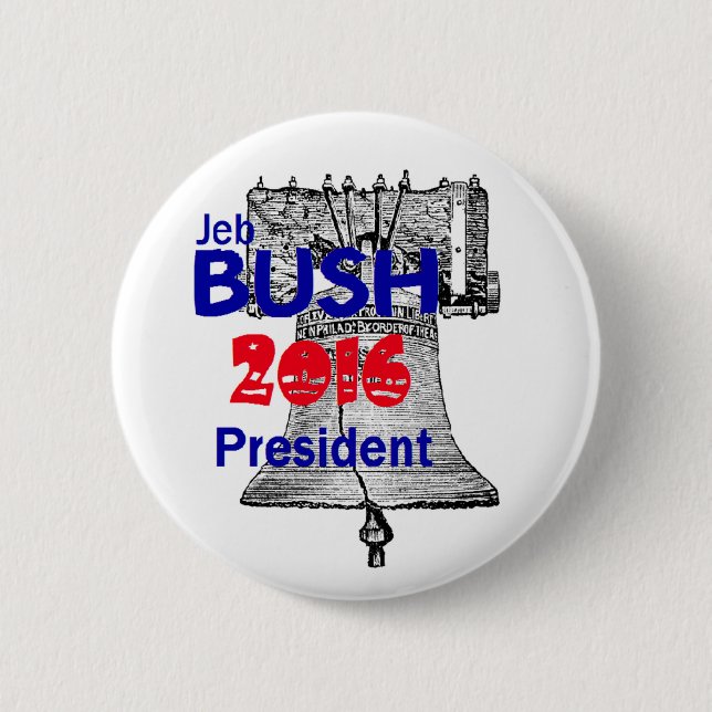 Jeb BUSH 2016 Pinback Button (Front)