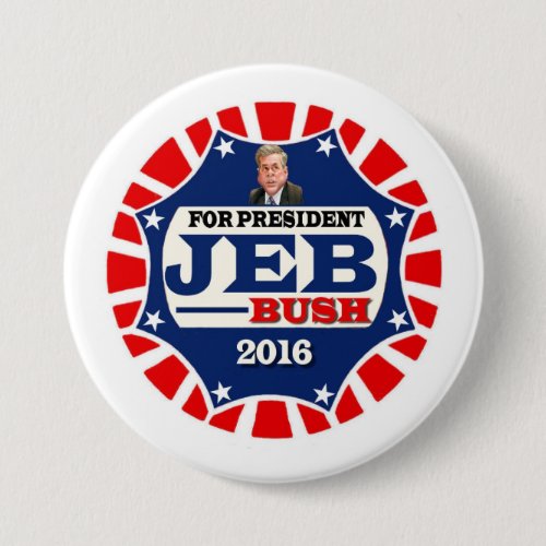 Jeb Bush for president 2016 Pinback Button