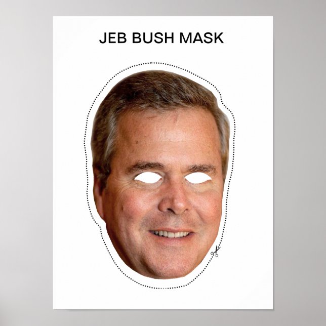 Jeb Bush Mask Poster (Front)