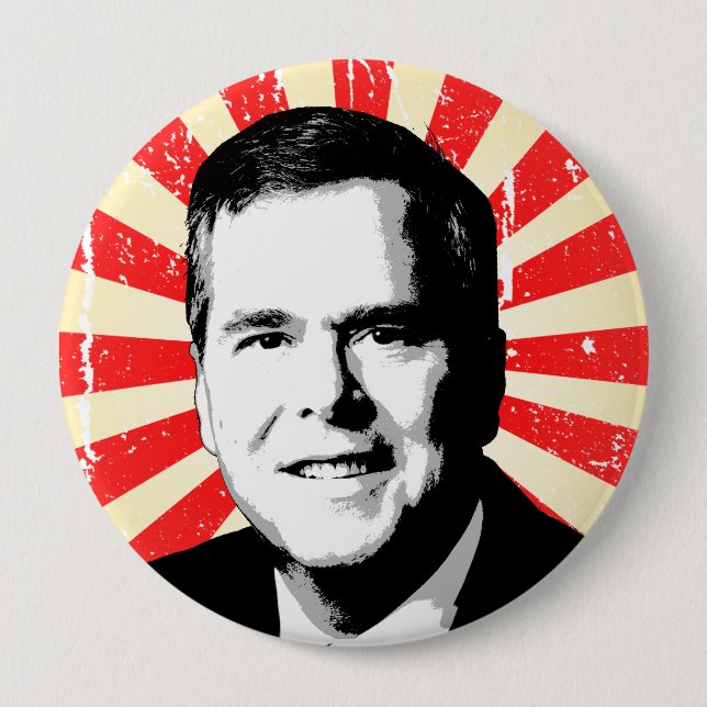 Jeb Bush Portrait Button (Front)