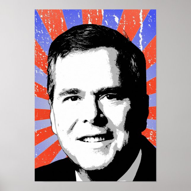 Jeb Bush Portrait Poster (Front)