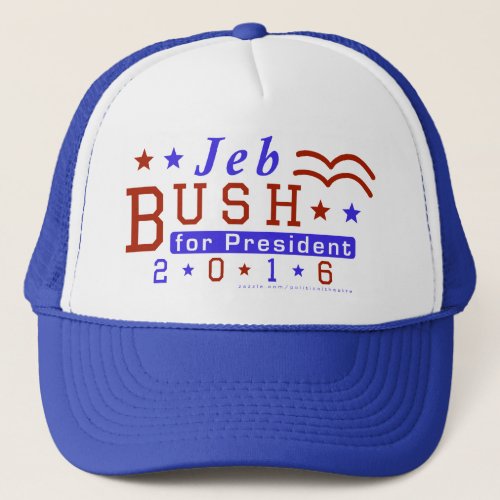 Jeb Bush President 2016 Election Republican Trucker Hat
