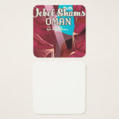 Jebel Shams, Oman vintage travel poster. (Front & Back)