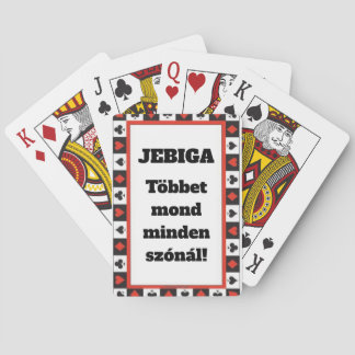 JEBIGA Többet mond minden szónál! kártyapakli Poker Cards