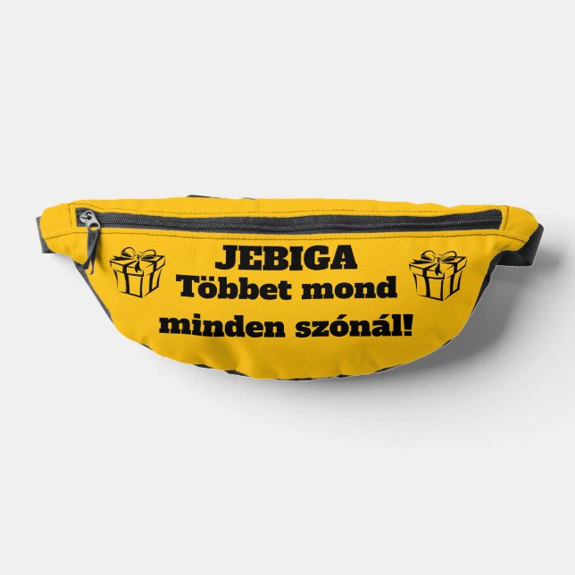 JEBIGA Többet mond minden szónál! sárga oldaltáska Fanny Pack (Lay Down)