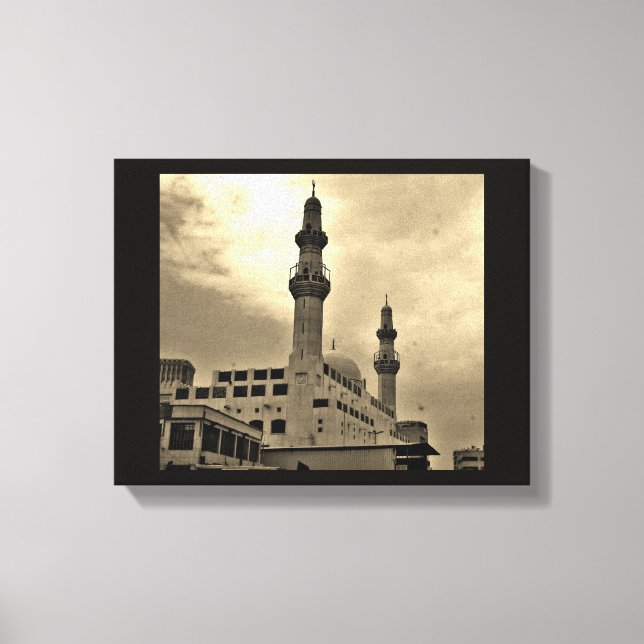 Jeddah Mosque Canvas Print (Front)