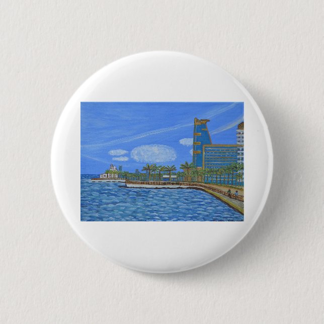 Jeddah saudi arabia button (Front)
