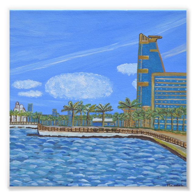 Jeddah, Saudi Arabia print   (Front)